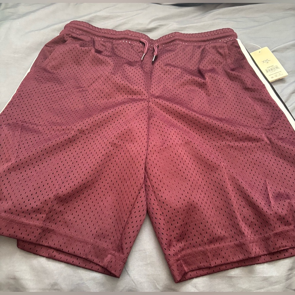 Children’s Mesh Athletic Shorts - Maroon